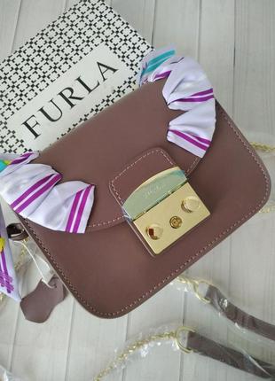Сумка кожаная в стиле furla💫💫💫