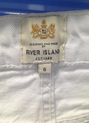 Крутые белые шорты с потёртостями river island9 фото