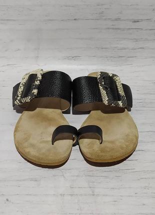 🛍️ кожаные maluo original  шлёпанцы шлёпки сандалии босоножки4 фото
