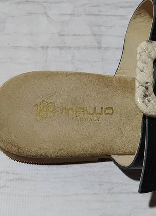 🛍️ кожаные maluo original  шлёпанцы шлёпки сандалии босоножки2 фото