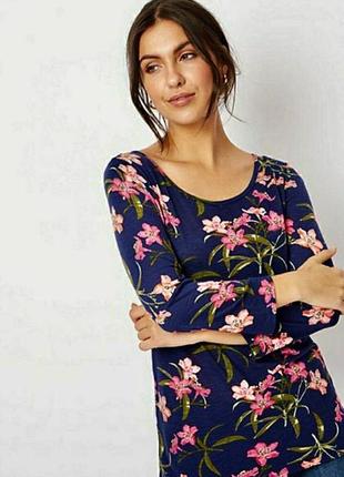 Красивая блузка в цветы george большого размера