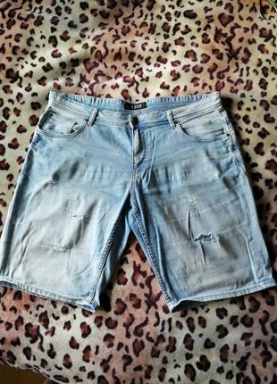 Джинсовые шорты большой размер батал