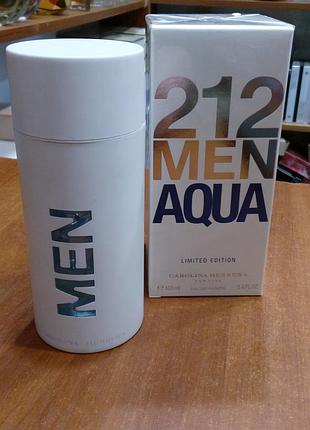 Carolina herrera 212 men aqua limited edition оригинал edт 10 мл затест