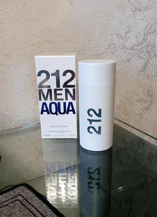 Carolina herrera 212 men aqua limited edition оригинал edт 10 мл затест