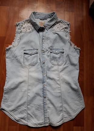 Рубашка denim co 42 размер 3