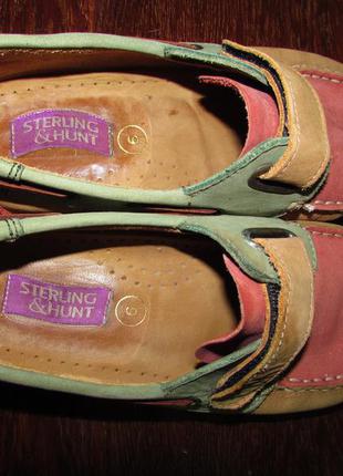 Sterling & hunt~ туфли топсайдеры полностью кожа~ р 394 фото