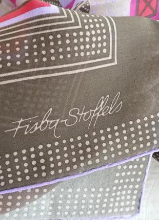 Подписной шелковый платок от бренда fisba stoffels (оригинал)2 фото