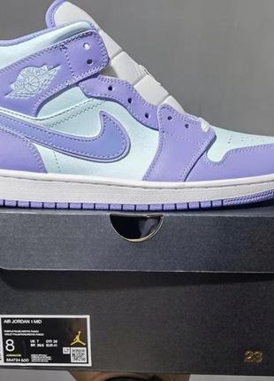 Jordan 1 mid “purple aqua”