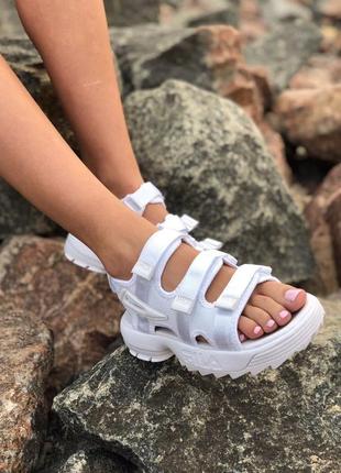 Fila sandals жіночі сандалі філа в білому кольорі