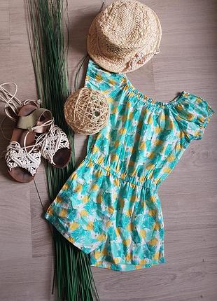 🍍🍍🌴ромпер в ананасики, комбінезон літній
