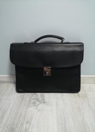 Кожаная сумка, портфель longchamp