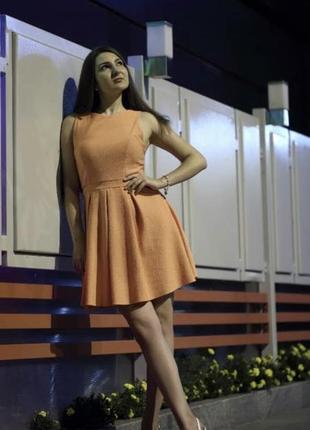 Літня сукня персик корал з вирізами warehouse5 фото
