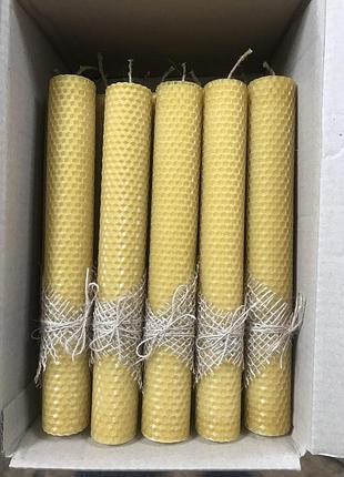 Свічки з вощини ручної роботи