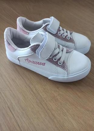 Білі кеди для дівчинки 4