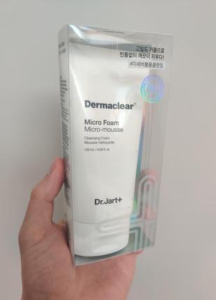 Пенка для умывания dr. jart+ dermaclear micro foam mousse, 120 мл2 фото