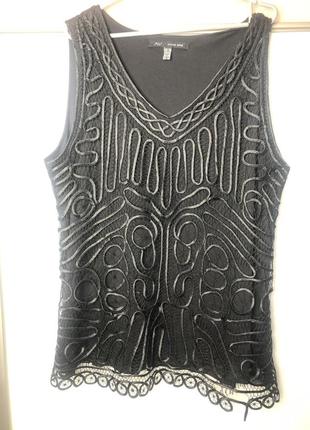Топ батал нарядная майка блузка футболка большой розмер  макроме