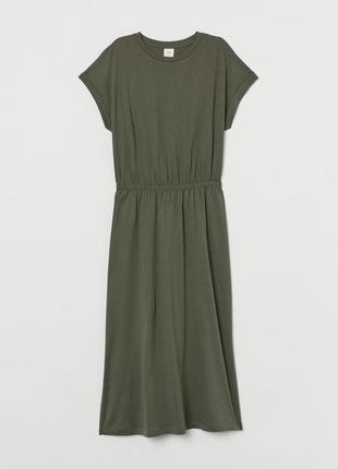 Платье длиной до икр из мягкого трикотажа h&m