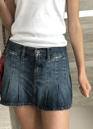 Джинсовая мини юбка gloria jeans размер м