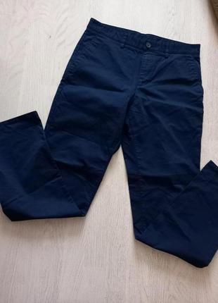 Классные темно синие брюки ostin,33p.1 фото
