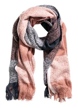 Оригинальный большой шарф от бренда h&m 0417878012 разм. one size