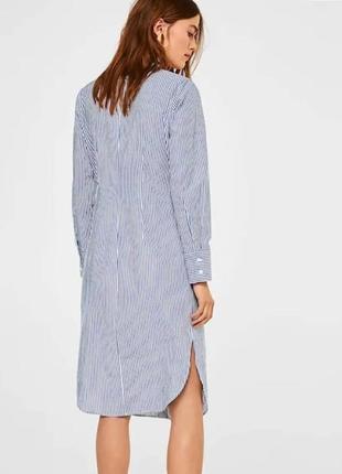 Мінімалістичне плаття сорочка mango 5