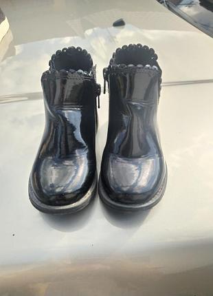 Класичні лакові черевички челсі, полуботинки челси классика