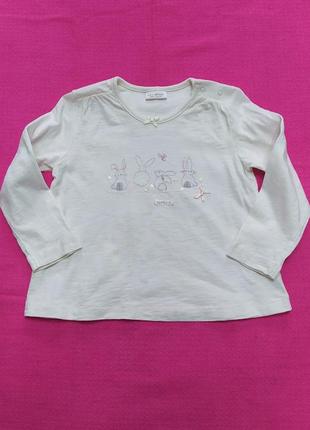 Туника next 12-18м с кроликами для девочки
