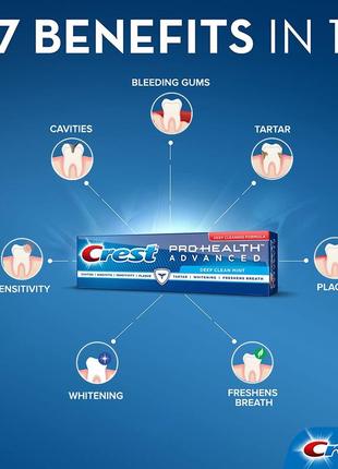 Зубная паста crest pro-health advanced deep clean mint toothpaste7 фото