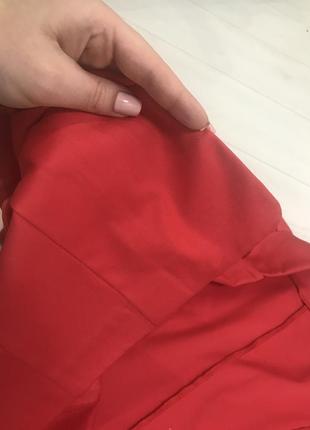 Пиджак жакет красный яркий классический3 фото