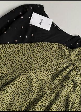 H&m роскошное платье в анималистический принт