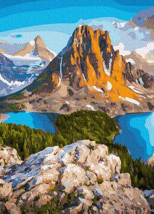 Картина по номерам озеро в горах 6