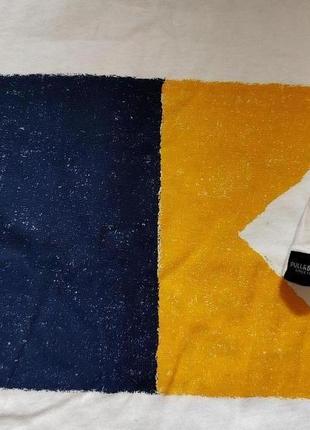 Футболка мужская белая pull & bear хлопковая на лето патриотическая флаг желто-синий4 фото