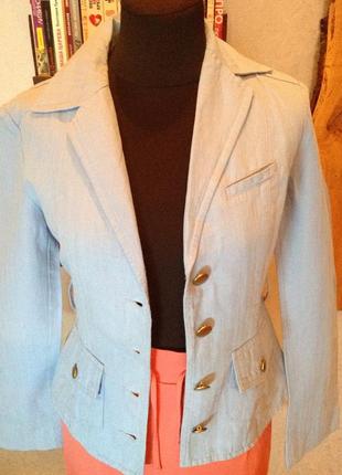 Натуральный, распрекрасный пиджак с поясом бренда mexx, р. 44-465 фото