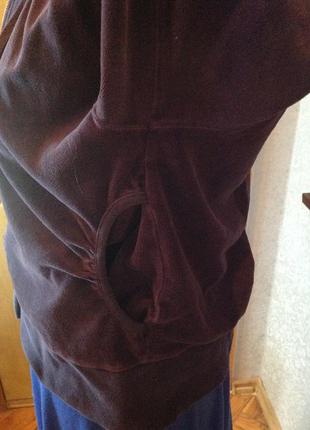 Велюровая кофта (куртка, ветровка, бомбер) с капюшоном  бренда magasin, р. 50-524 фото