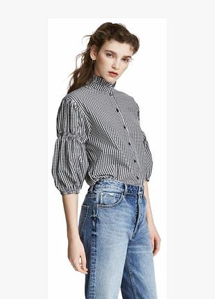 Стильная рубашка в клетку h&m