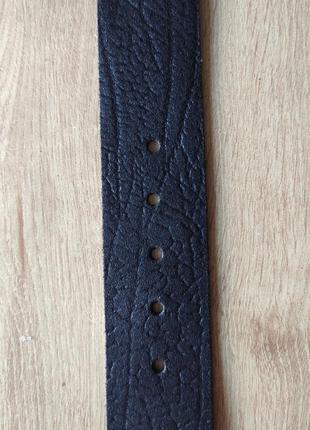 Крутой мужской кожаный ремень  real leather, р.9010 фото