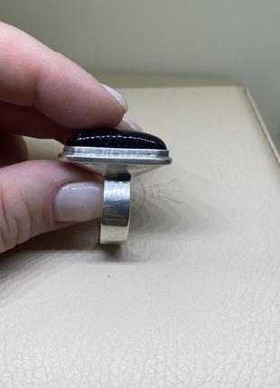 Кольцо перстень размер 19,5 ночь каира авантюрин серебро армения9 фото