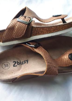 Ортопедические шлепанцы вьетнамки 2bizzy (как birkenstock)/р.37-382 фото