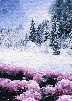 Картина по номерам зимнее озеро 6