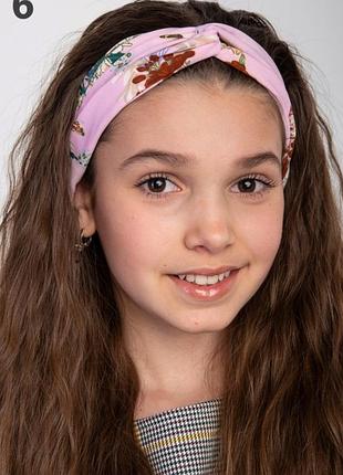 Красива пов'язка дівчинці, подвійна чалма