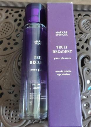 Туалетная вода truly decadent marks and spencer