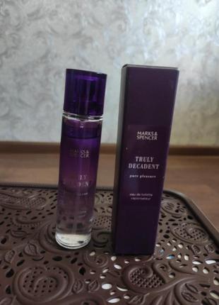 Туалетная вода truly decadent marks and spencer3 фото