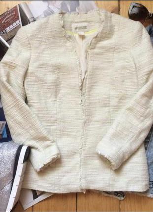 Новый пиджак жакет hm лимитированная коллекция органический хлопок1 фото