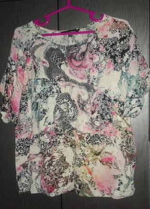 Шикарная легкая блузка french connection, размер 14/42.