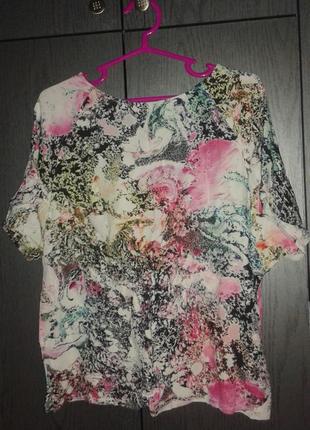 Шикарная легкая блузка french connection, размер 14/42.2 фото