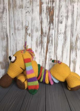 Игрушка такса- радужка