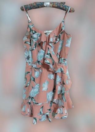 Ромпер комбінезон спідниця-шорти в принт