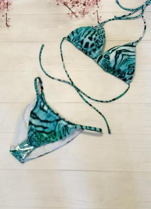 Купальник новий звіриний принт boohoo