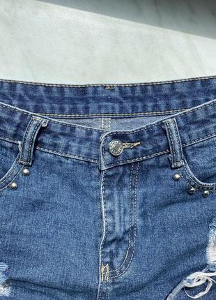 Очень классные высокие джинсовые шорты размер с3 фото