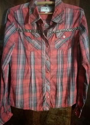 Крутая фирм.рубашка жен.на кнопках